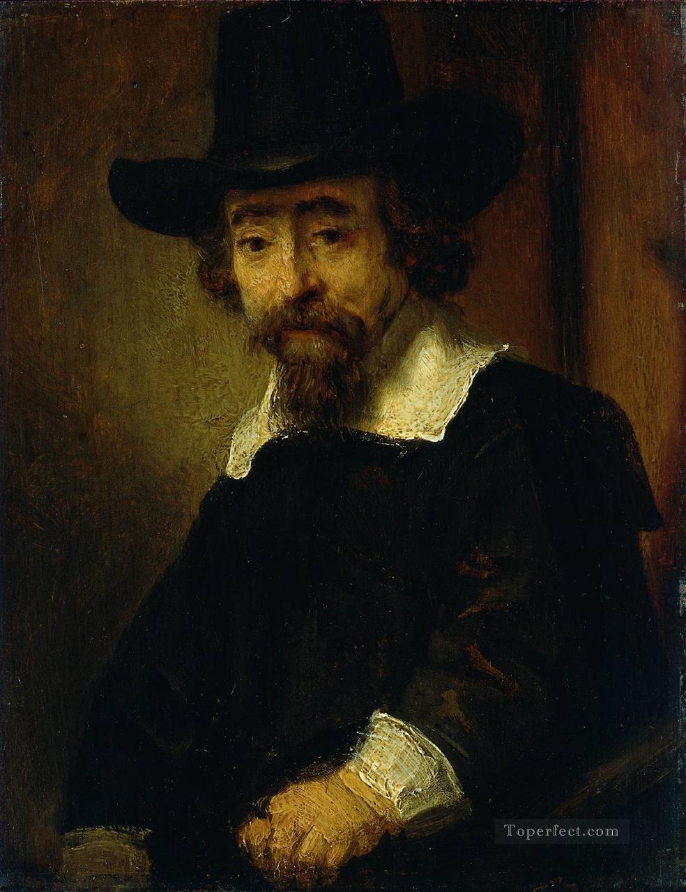 Dr Ephraim Bueno Jewish Physician and Writer portrait Rembrandt Oil Paintings